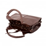 Beau Design Stylish Brown Color Imported PU Leather Handbag With Double Handle For Women's/Ladies/Girls Beau Design Stylish Brown Color Imported PU Leather Handbag With Double Handle For Women's/Ladies/Girls